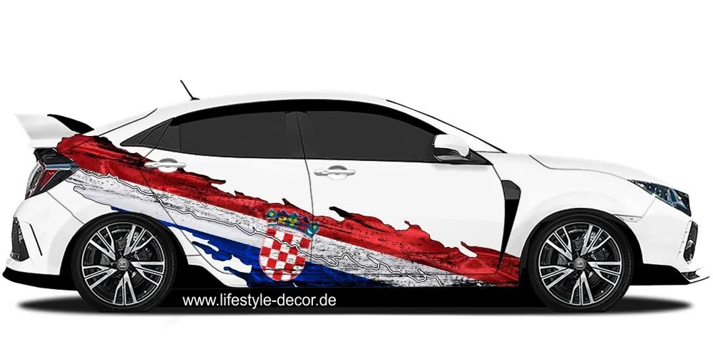 Wimpel Mini Flagge Land Auto Decoration Kroatien Kroatische 