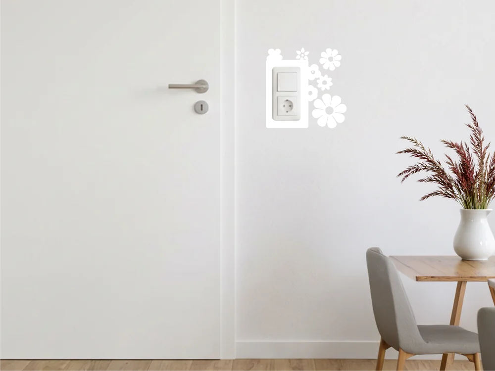 Lichtschalter Deko Motiv 4 Blume