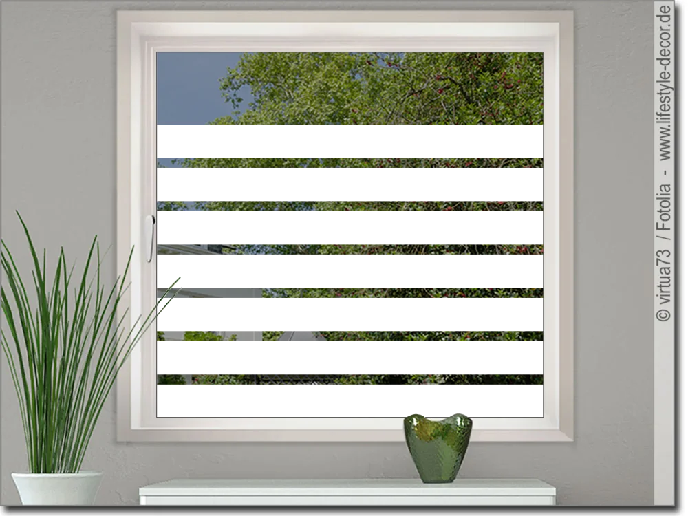Fensterdekorfolie Streifen 10/3 cm