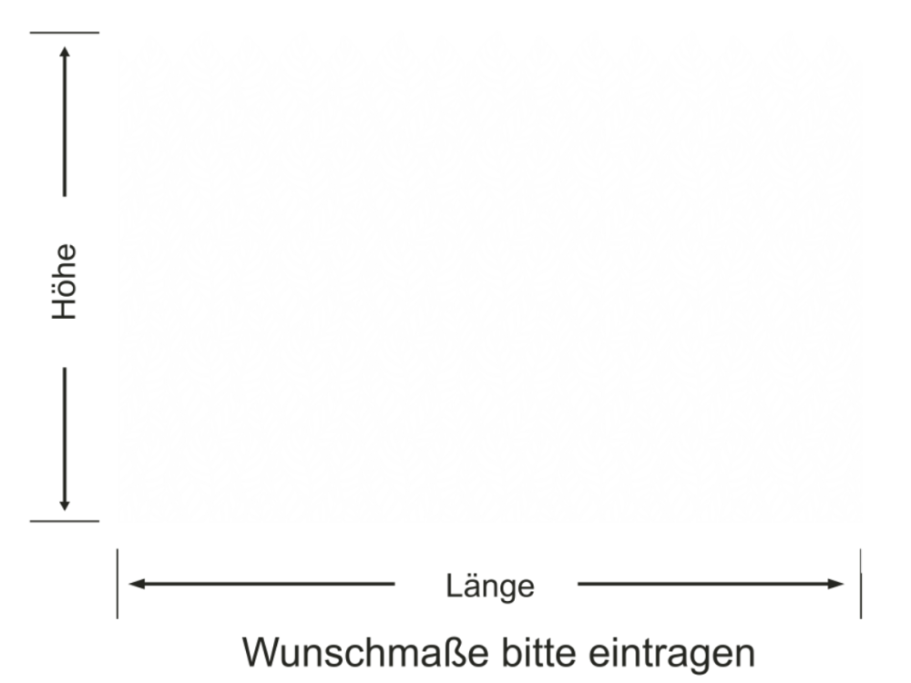 Milchglasfolie Blättermeer - Ansicht Farbauswahl