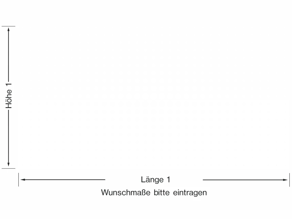 Milchglasfolie Gewerbe Form aus Kreisen - Ansicht Farbauswahl