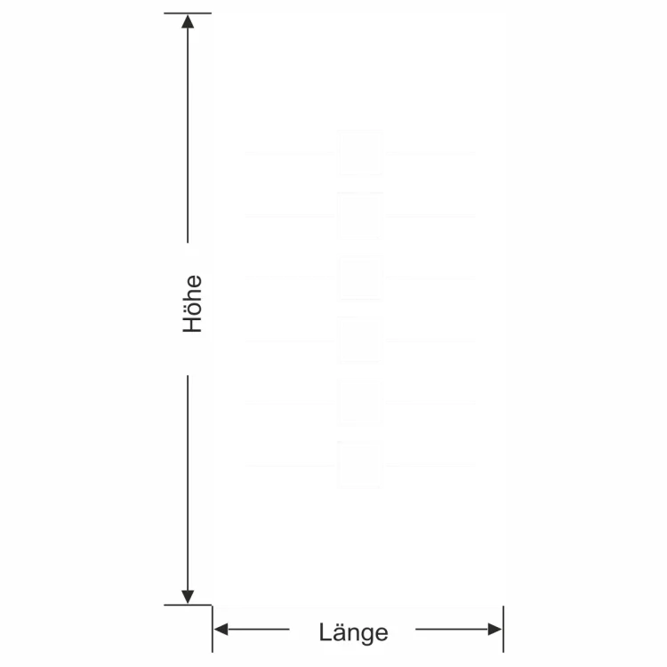 Milchglasfolie Gewerbe Quadratmuster - Ansicht Farbauswahl