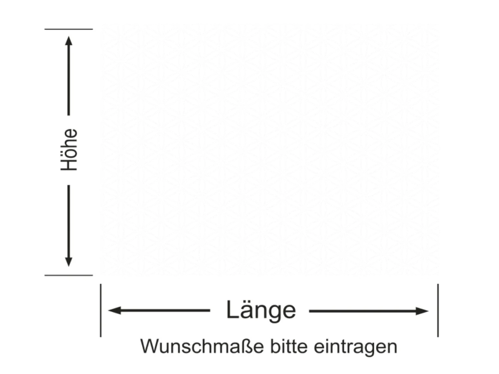 Sichtschutzfolie mit Lebensblume Muster 5 cm