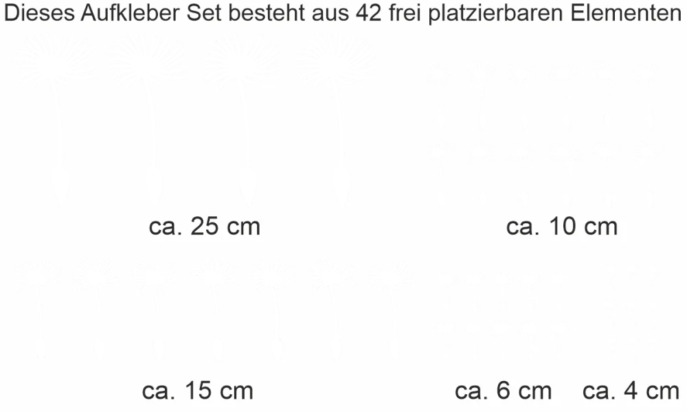 Möbelaufkleber Pusteblume