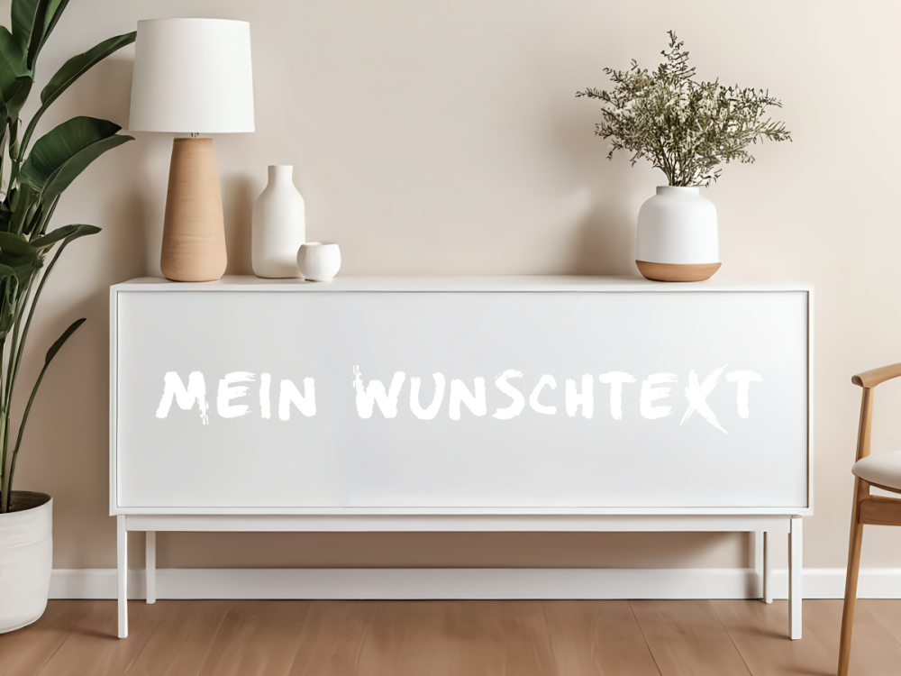 Möbelaufkleber Wunschtext | 14