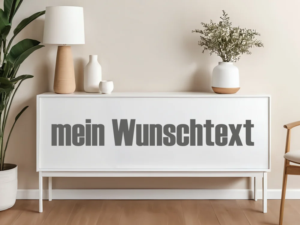 Möbelaufkleber Wunschtext | 28