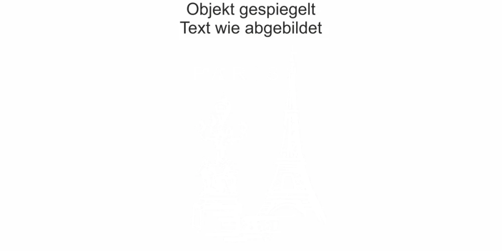 Sticker Möbel Eiffelturm Paris - Ansicht Ausrichtung und Farbauswahl