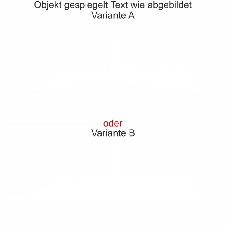 selbstklebende Möbelfolie mit Skyline von New York - Ansicht Ausrichtung mit Farbauswahl und Variante selbstklebende Möbelfolie mit Skyline von New York - Ansicht Ausrichtung mit Farbauswahl und Variante