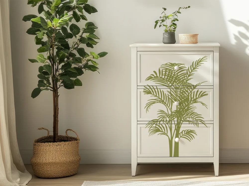Möbelaufkleber Palmwedel