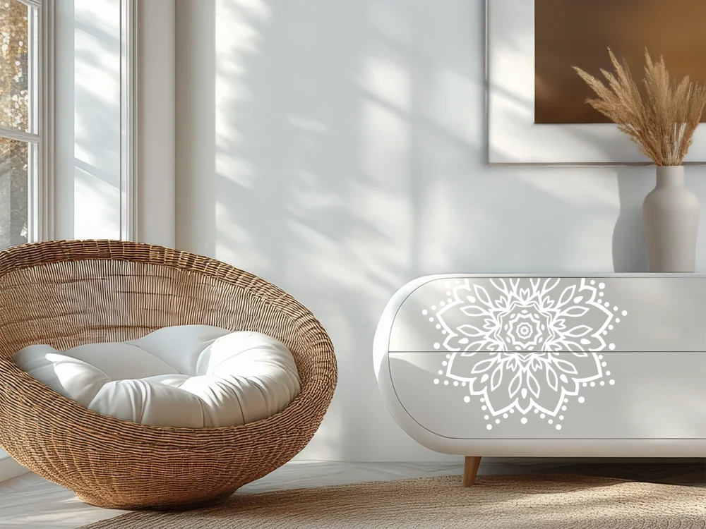 Möbelsticker mit dekorativem Mandala - Ansicht Farbauswahl