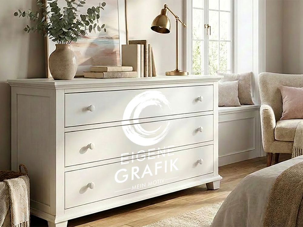 Möbeltattoo Eigenes Logo einfarbig im Büro - Ansicht Farbauswahl