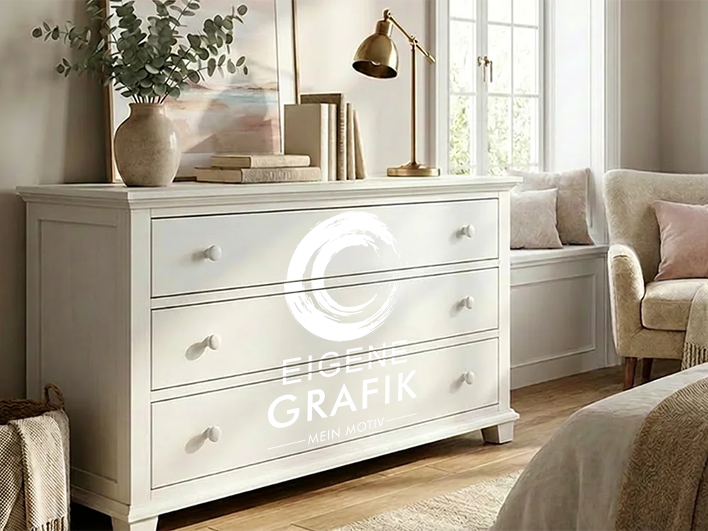 Möbeltattoo Eigenes Logo einfarbig im Büro - Ansicht Farbauswahl