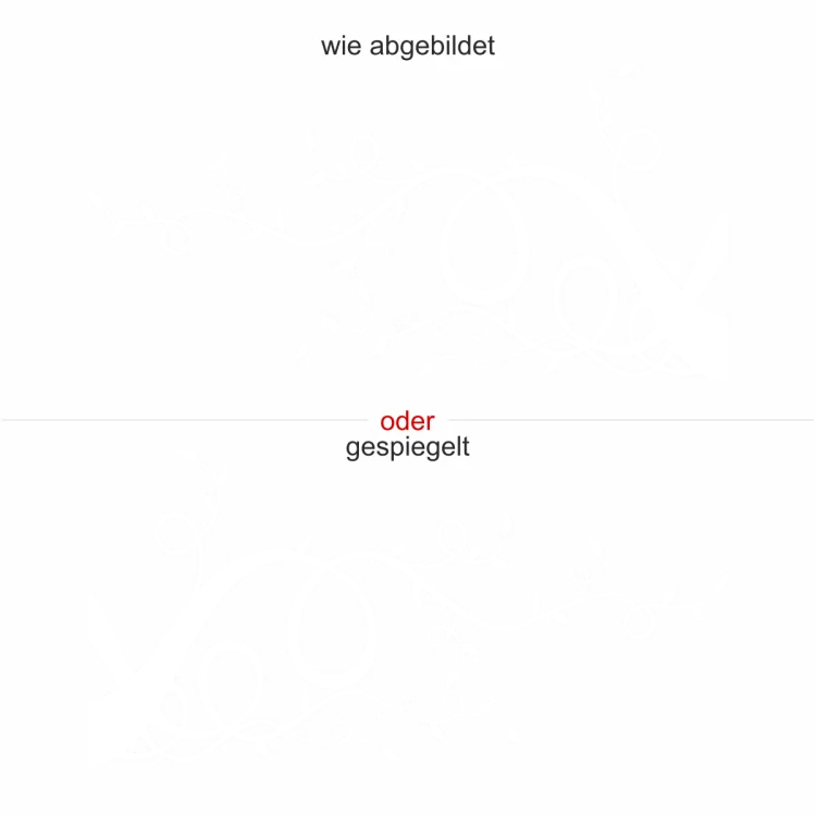 Möbeltattoo mit herbstlichem Ast - Ansicht Ausrichtung und Farbauswahl Möbeltattoo mit herbstlichem Ast - Ansicht Ausrichtung und Farbauswahl