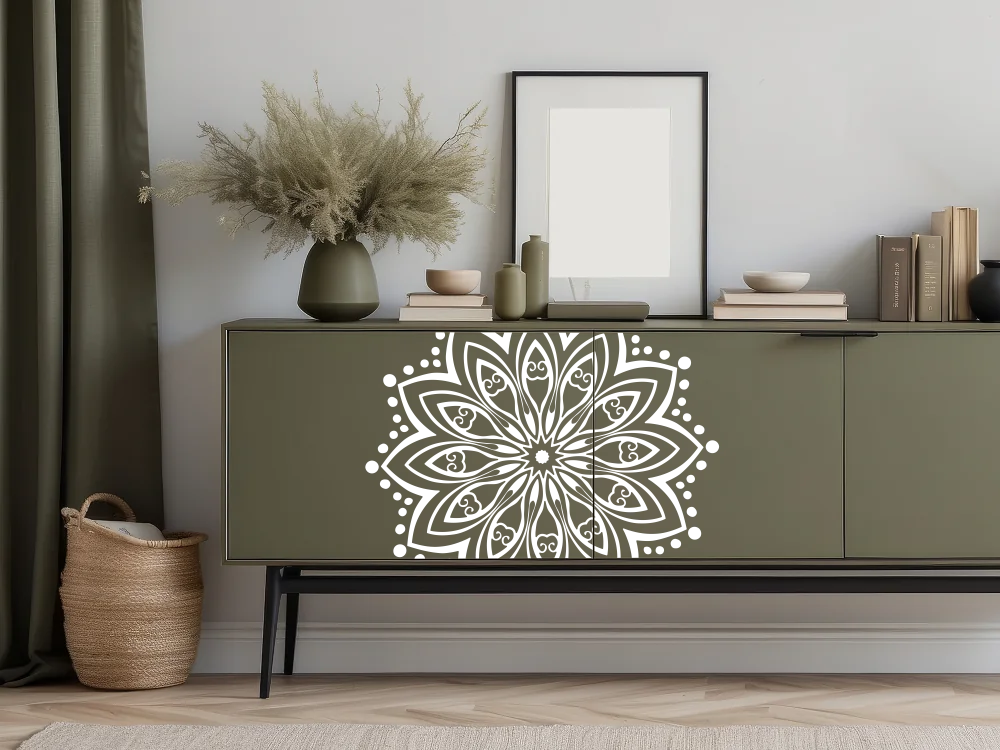 Möbeltattoo mit Mandala Motiv - Ansicht Farbauswahl