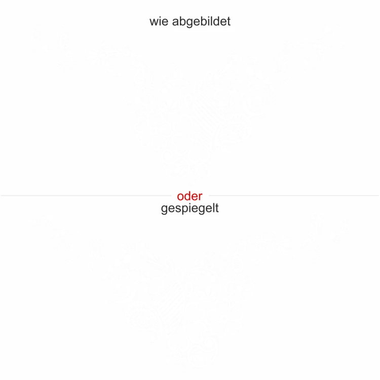 Möbeltattoo mit Lifestyle Ornament - Ansicht Ausrichtung und Farbauswahl Möbeltattoo mit Lifestyle Ornament - Ansicht Ausrichtung und Farbauswahl