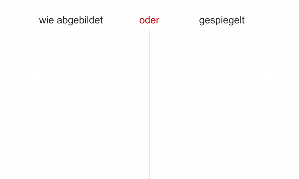 Möbeltattoo Pusteblume im Wind