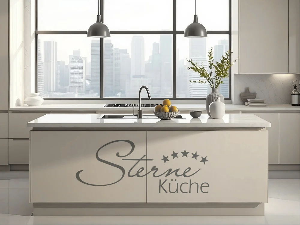 Möbeltattoo mit Sterne Küche