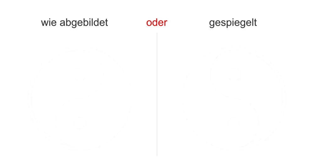 Möbeltattoo Yin & Yang