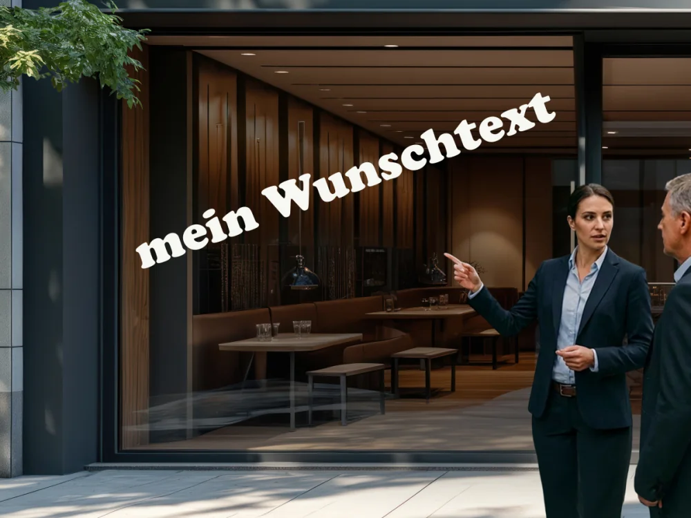 Personalisierter Schaufensteraufkleber | 21