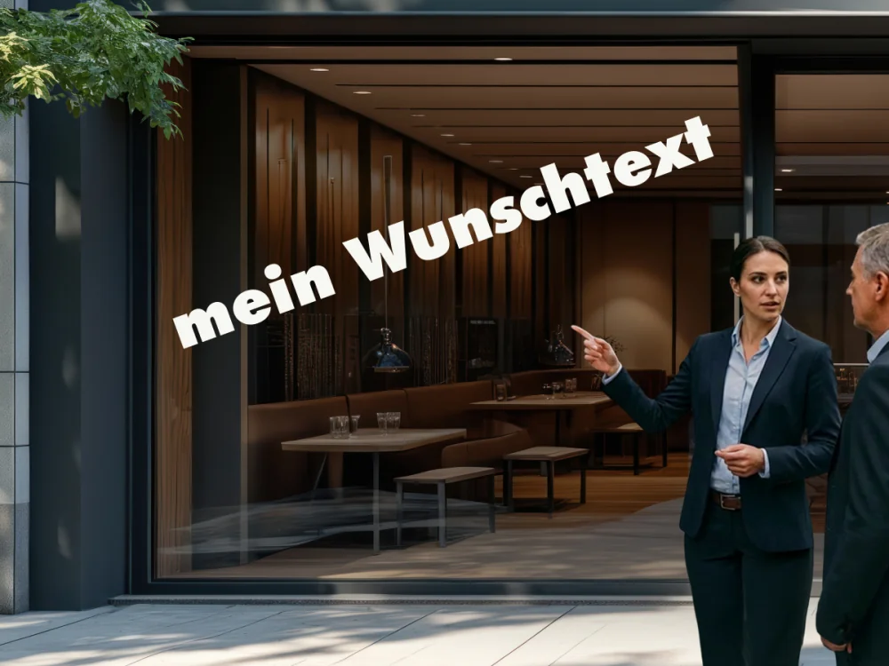 Personalisierter Schaufensteraufkleber | 24