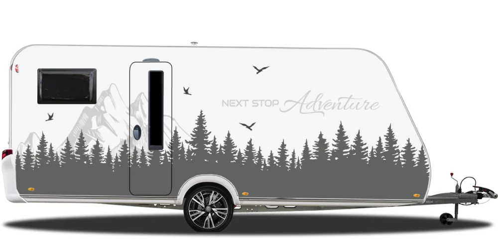 Reisemobilaufkleber Next Stop Adventure