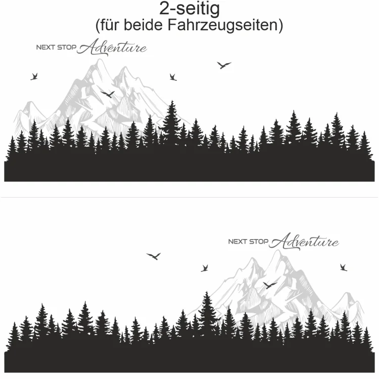 Reisemobilaufkleber Next Stop Adventure