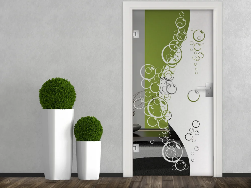 Sichtschutz Fenstertraum auf Glastür