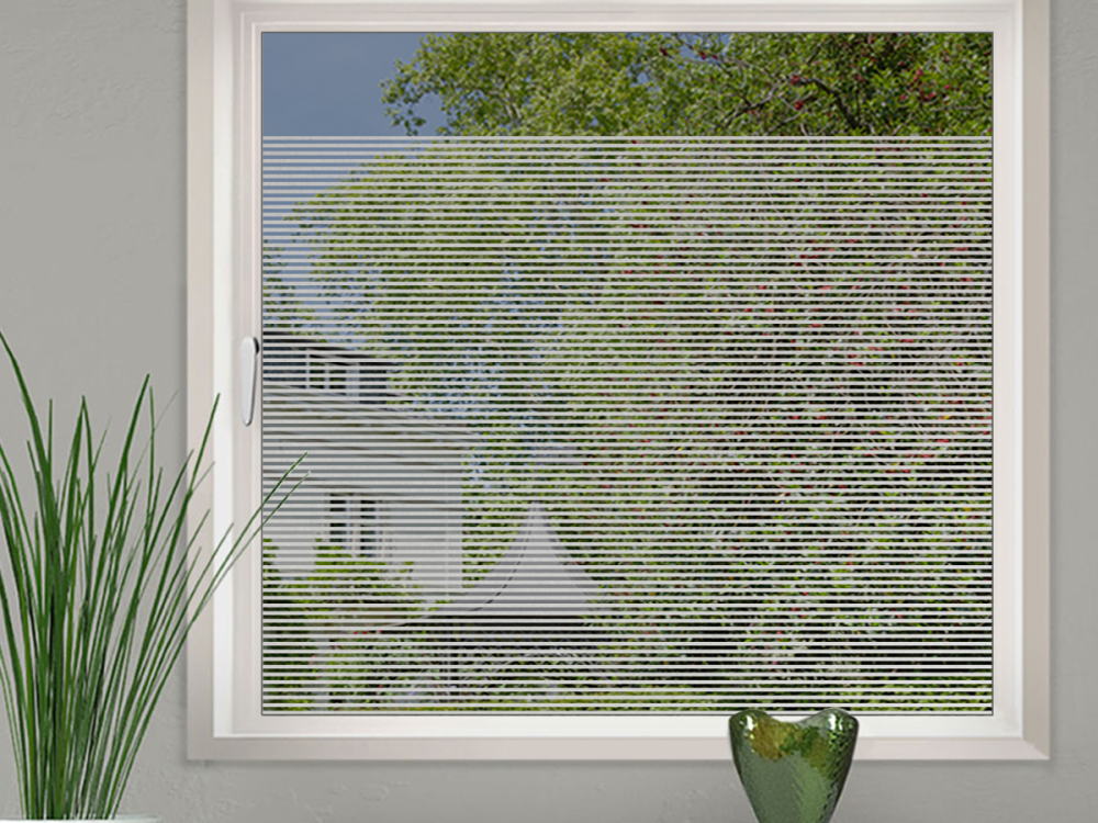 Sichtschutz Milchglasfolie Streifen 1/1