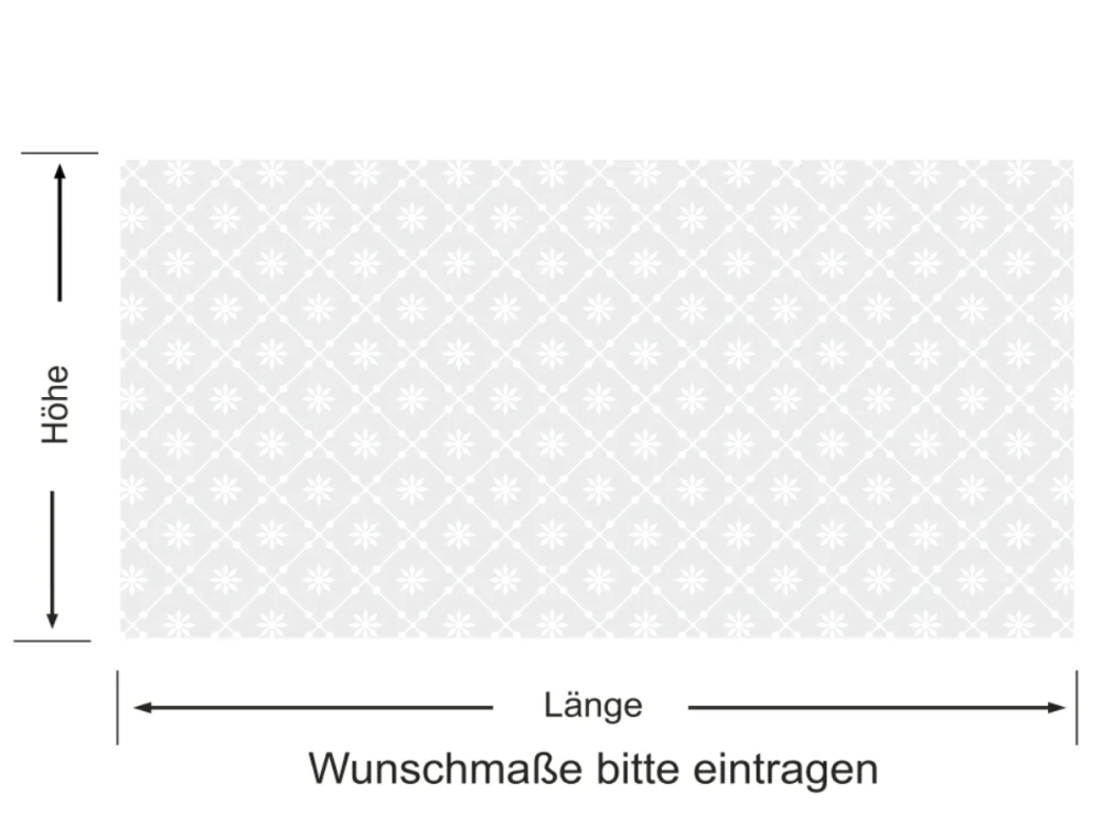 Sichtschutzdekor Musselinglas 10 cm