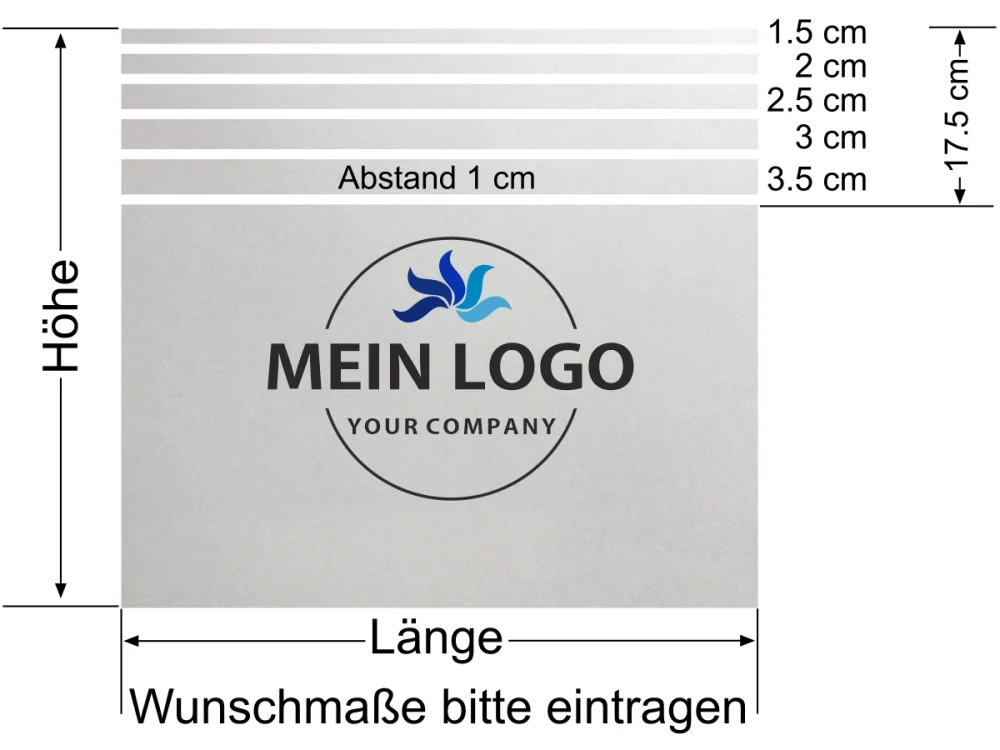 Sichtschutzfolie Blickschutz Firmenlogo gedruckt - Ansicht Beispielbild Sichtschutzfolie Blickschutz Firmenlogo gedruckt - Ansicht Beispielbild