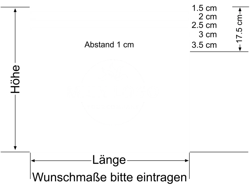 Sichtschutzfolie Blickschutz mit Logo - Ansicht Beispielbild mit Farbauswahl Sichtschutzfolie Blickschutz mit Logo - Ansicht Beispielbild mit Farbauswahl