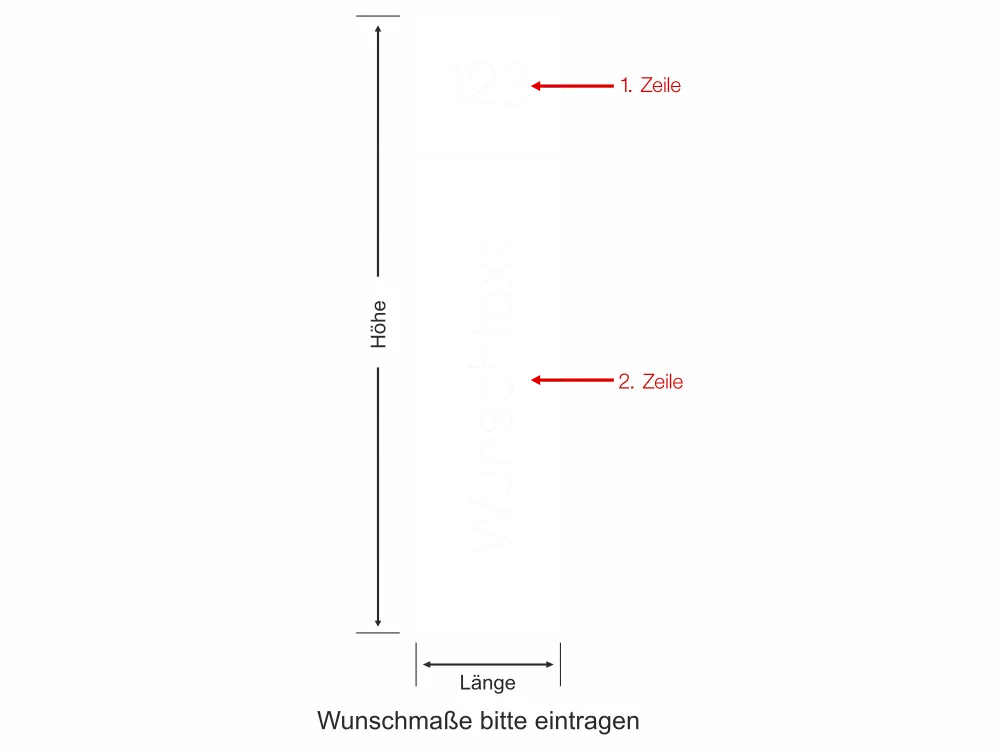 Sichtschutzfolie Eingangstür - Ansicht Farbauswahl