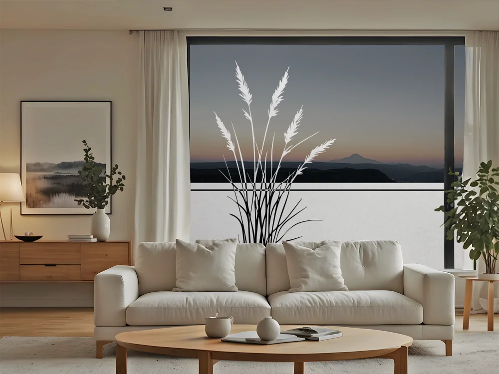 Sichtschutzfolie Filigranes Ziergras