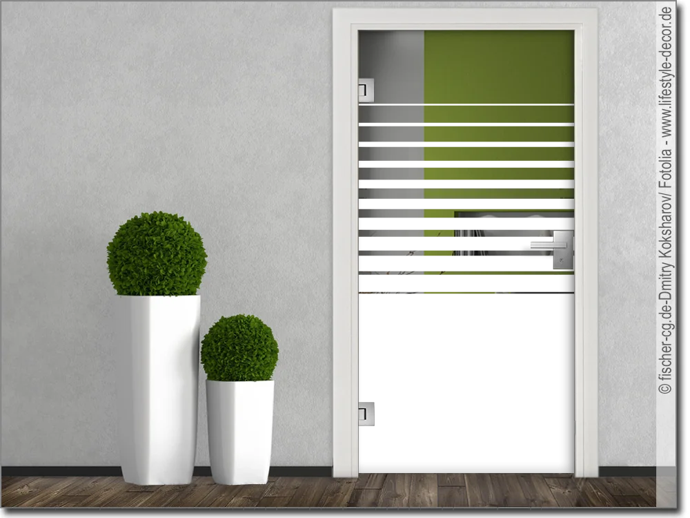 Sichtschutzfolie Großer Verlauf Klarglastür