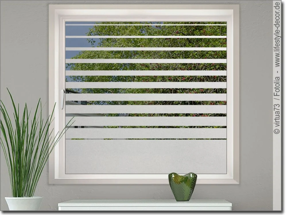 Sichtschutzfolie für Fenster mit Verlauf nach Maß