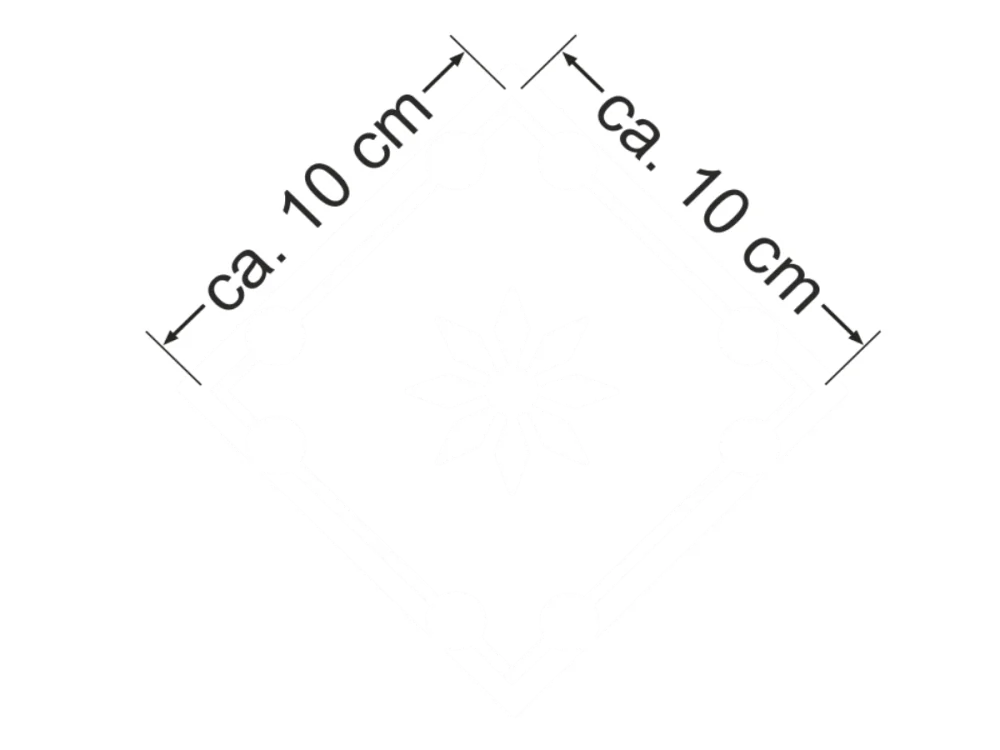 Milchglasfolie Musselinglas 10 cm