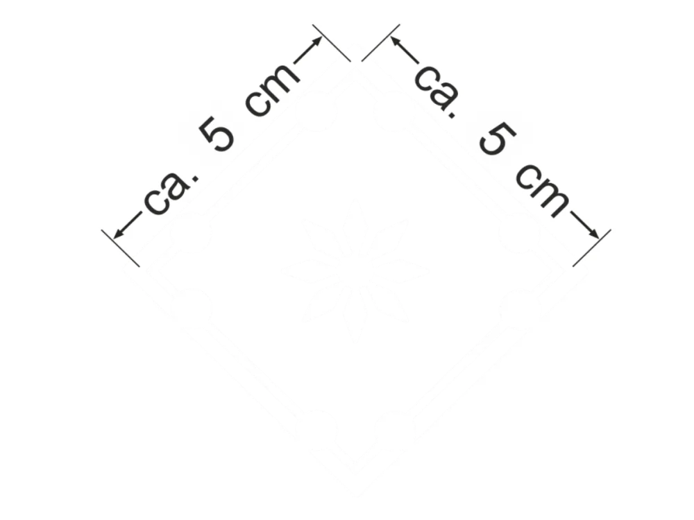 Milchglasfolie Musselinglas 5 cm