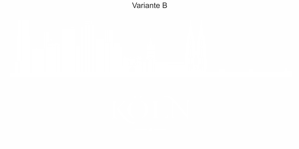 Autoaufkleber Skyline Köln