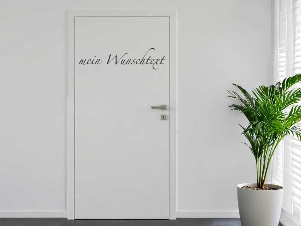 Türbeschriftung Wunschtext | 1