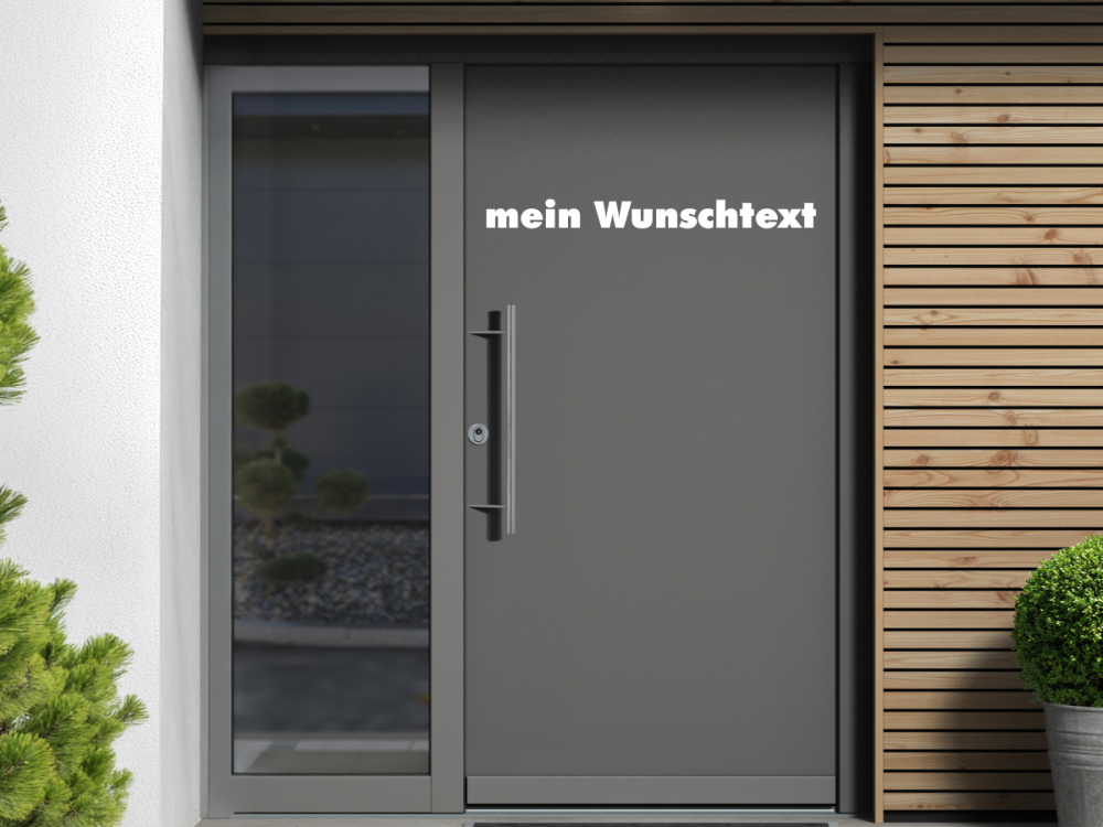 Türbeschriftung Wunschtext | 24