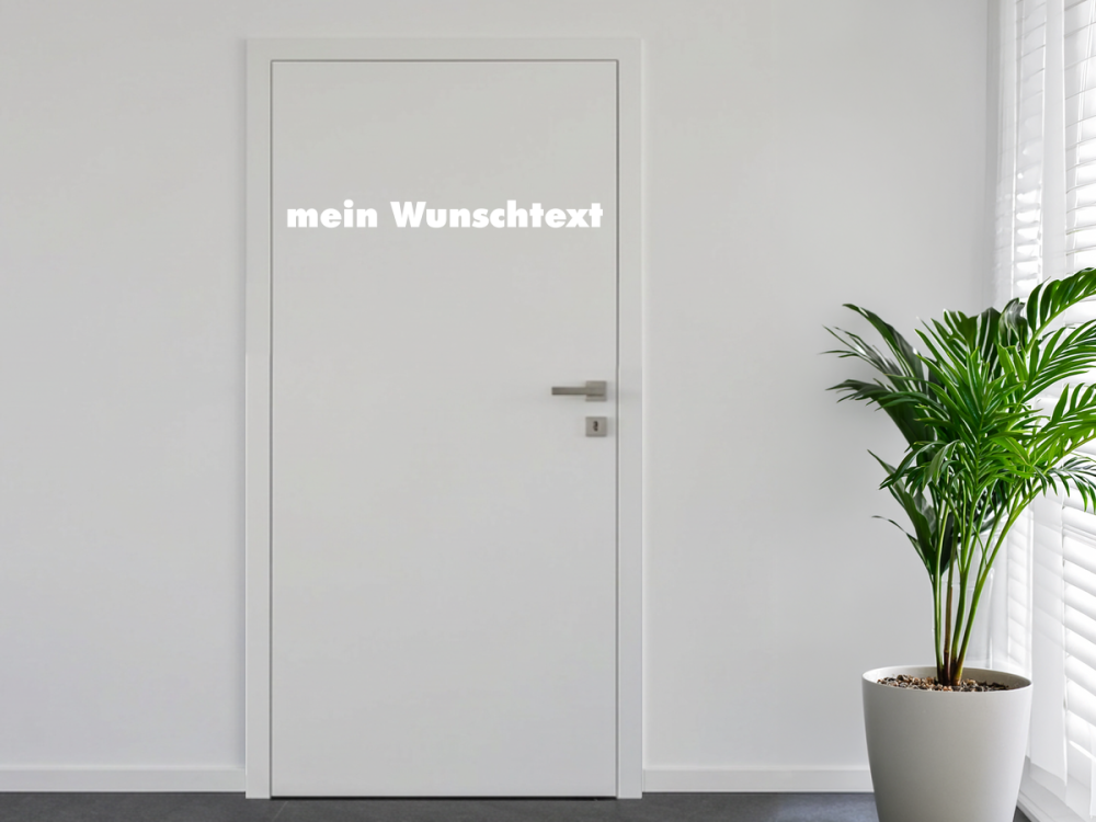 Türbeschriftung Wunschtext | 24