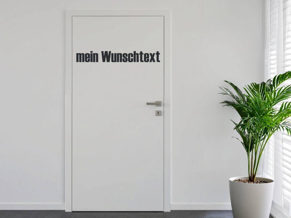Türbeschriftung Wunschtext | 28