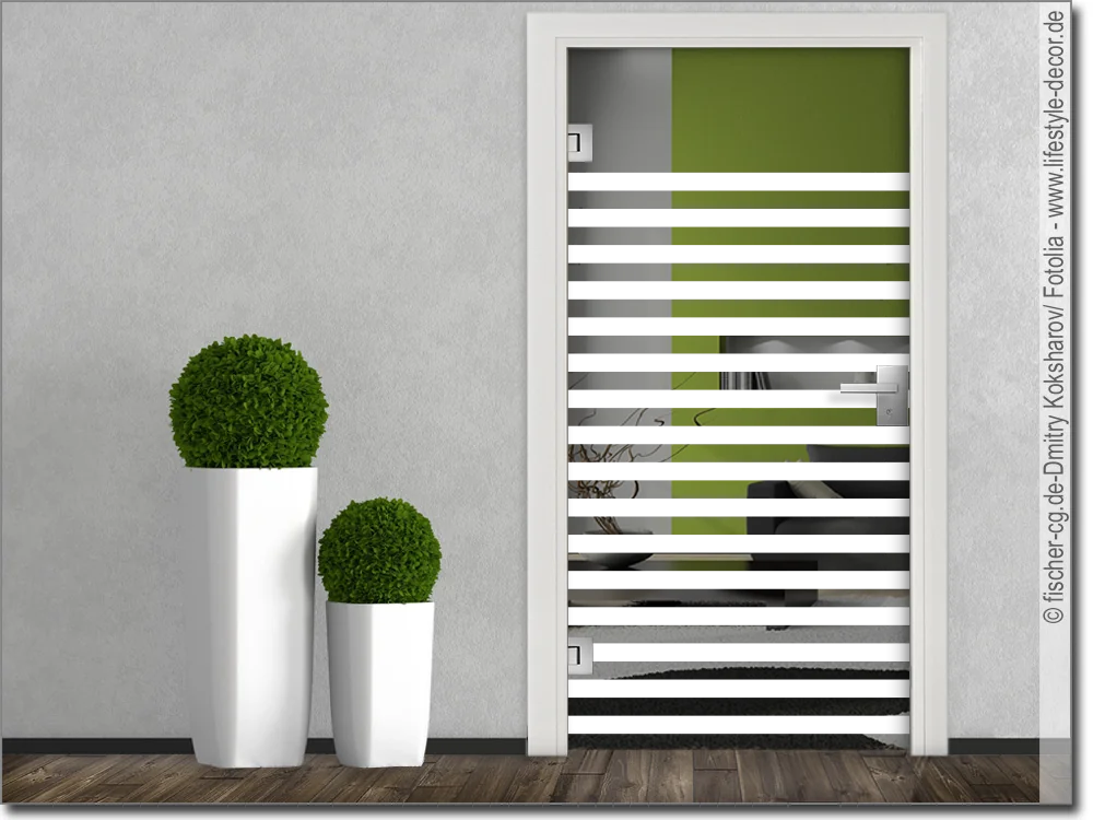 Türdekorfolie Streifen 5/5 cm