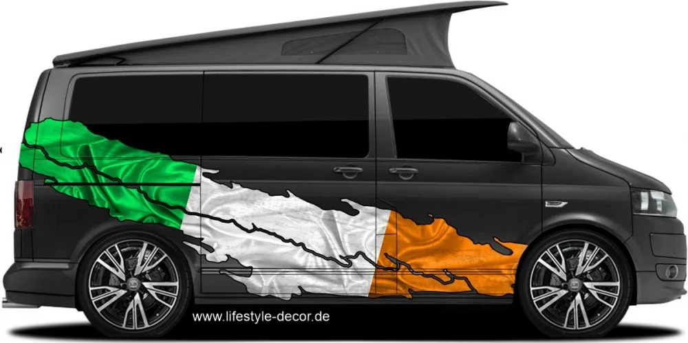 Autoaufkleber Irische Flagge