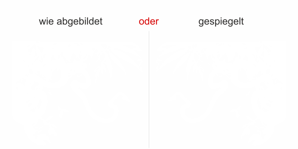 Wandtattoo mit Dschungel - Ansicht Ausrichtung und Farbauswahl