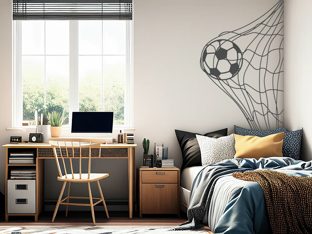 Wandtattoo mit Fußball Motiv