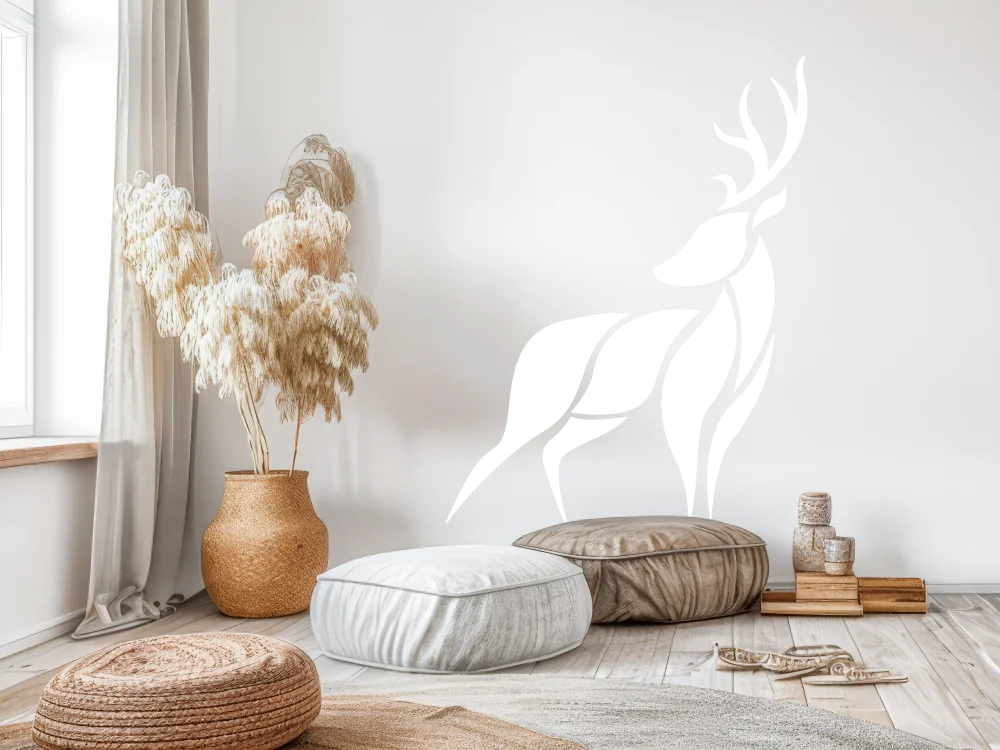 Wandaufkleber Hirsch