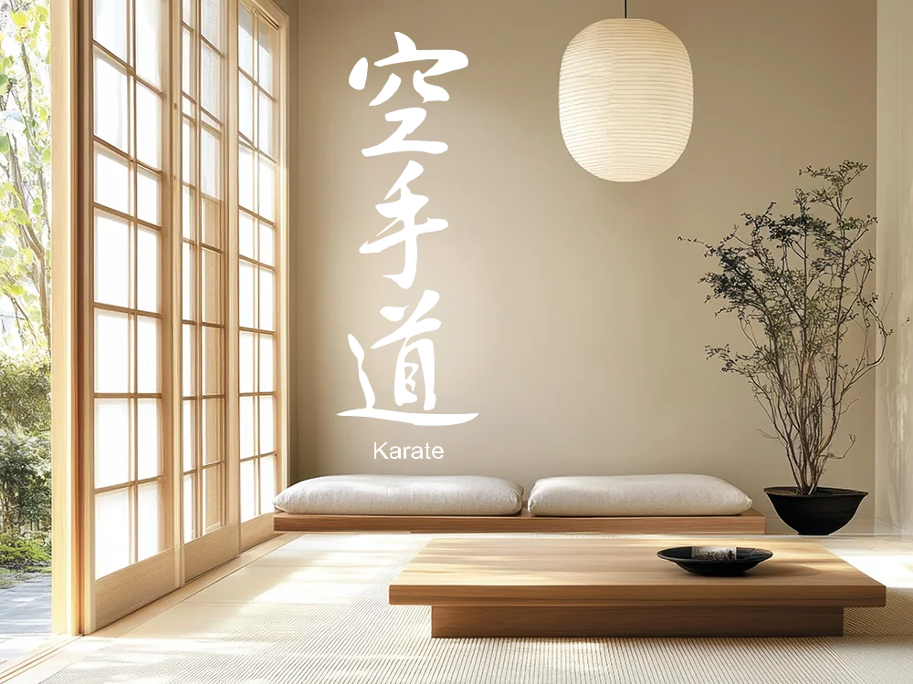 Wandaufkleber Karate Japanisches Zeichen