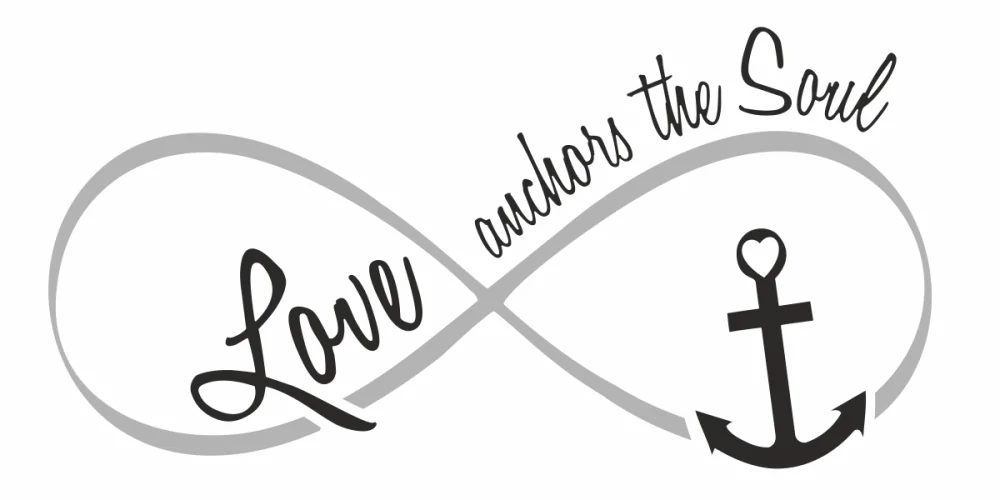 Wandtattoo Love anchors the soul Wandtattoo Love anchors the soul