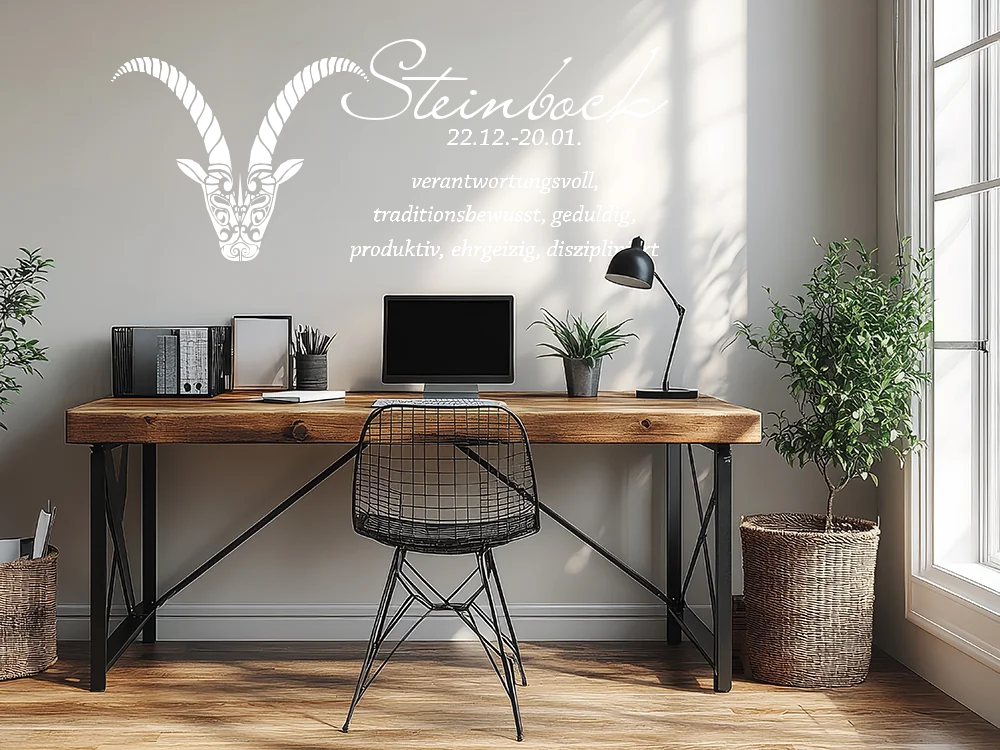 Wandaufkleber Sternzeichen Steinbock